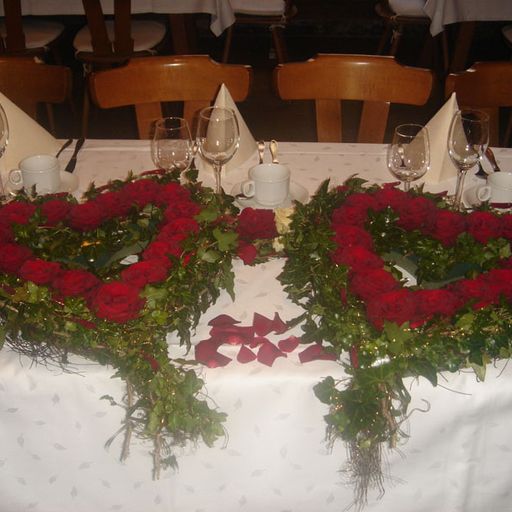 Tischdeko für Hochzeit