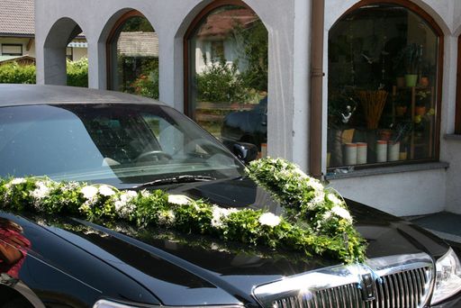 Autogesteck für Hochzeit